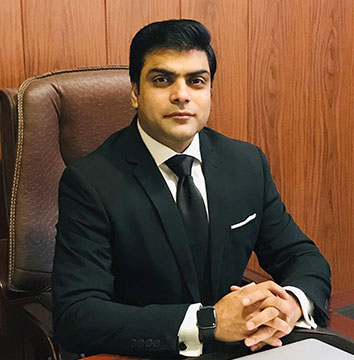 An image of Barrister Bilal Ashraf, a Senior lawyer in pakistan
